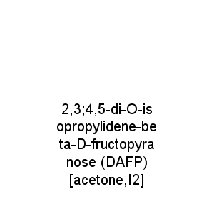 2,3;4,5-di-O-isopropylidene-beta-D-fructopyranose (DAFP) [acetone,I2]